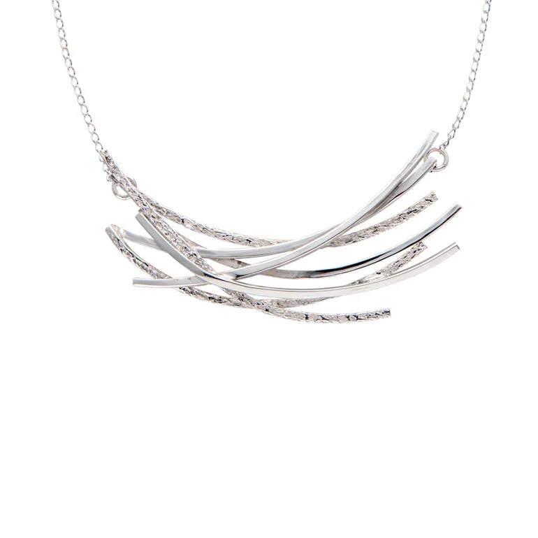 Women's jade necklaces-Chris Lewis Sterling Silver Tidal Necklace