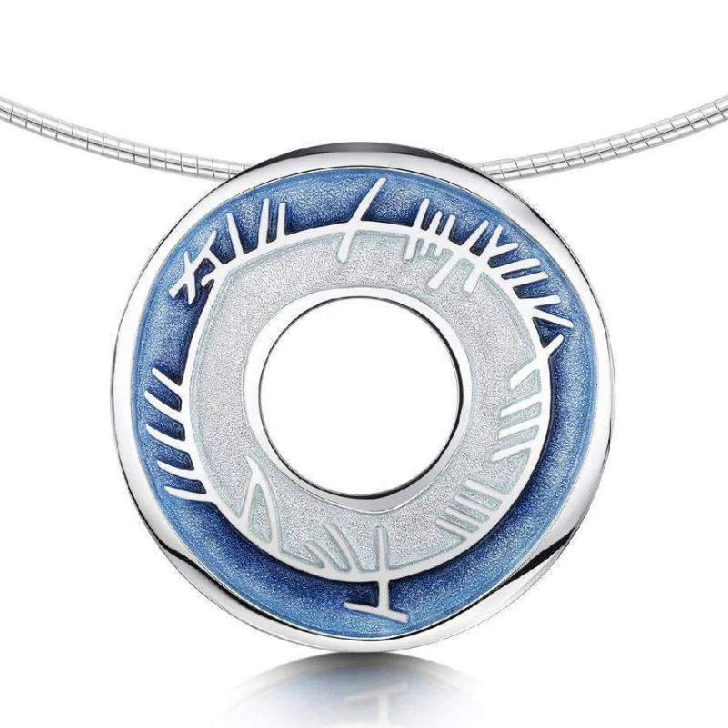 Women's anniversary necklaces-Skyran Sterling Silver Necklet - ENXX100