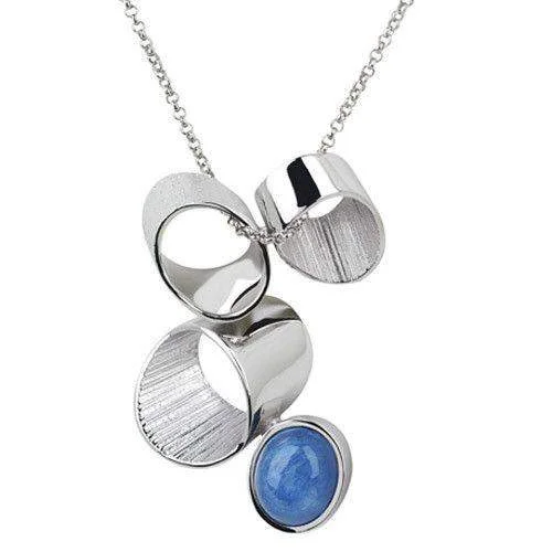 Women's friendship necklaces-Sterling Silver Designer Necklace - 766560