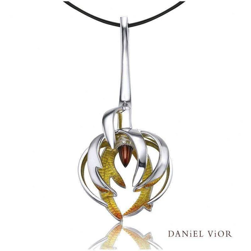 Women's layered necklaces-Ceropegia Garnet Necklace - 766880