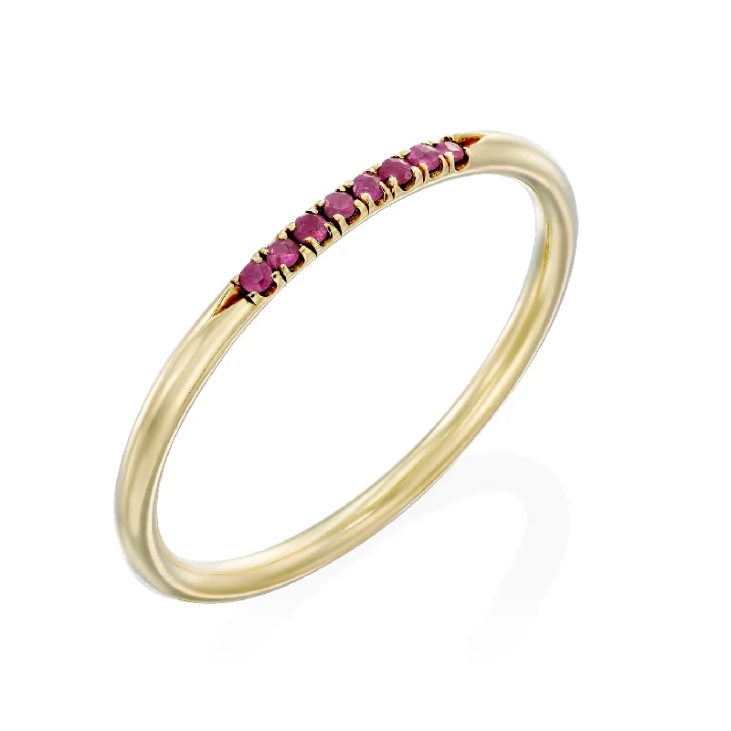 Modern women's rings-Kelly ring with Ruby