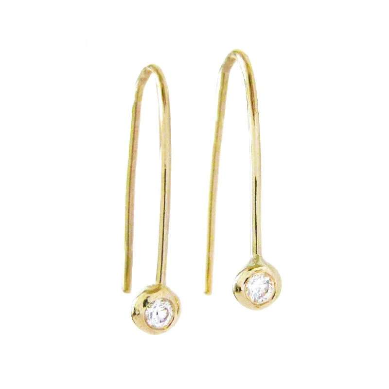 Women's symbolic earrings-Stardust Diamond Earrings