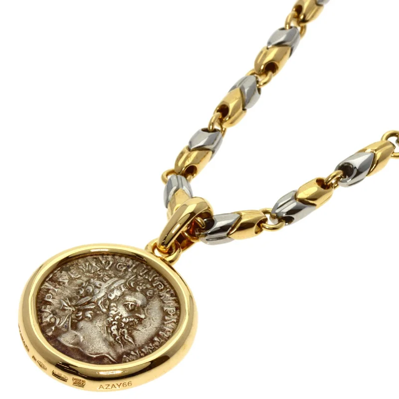 Women's fingerprint necklaces-Bvlgari Stainless Steel yellow  (18K) Necklace (Pre-Owned)