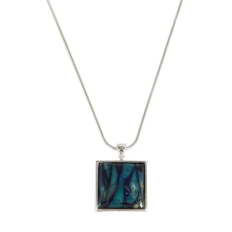 Women's luxury brand necklaces-Heather Square Necklace - HP101