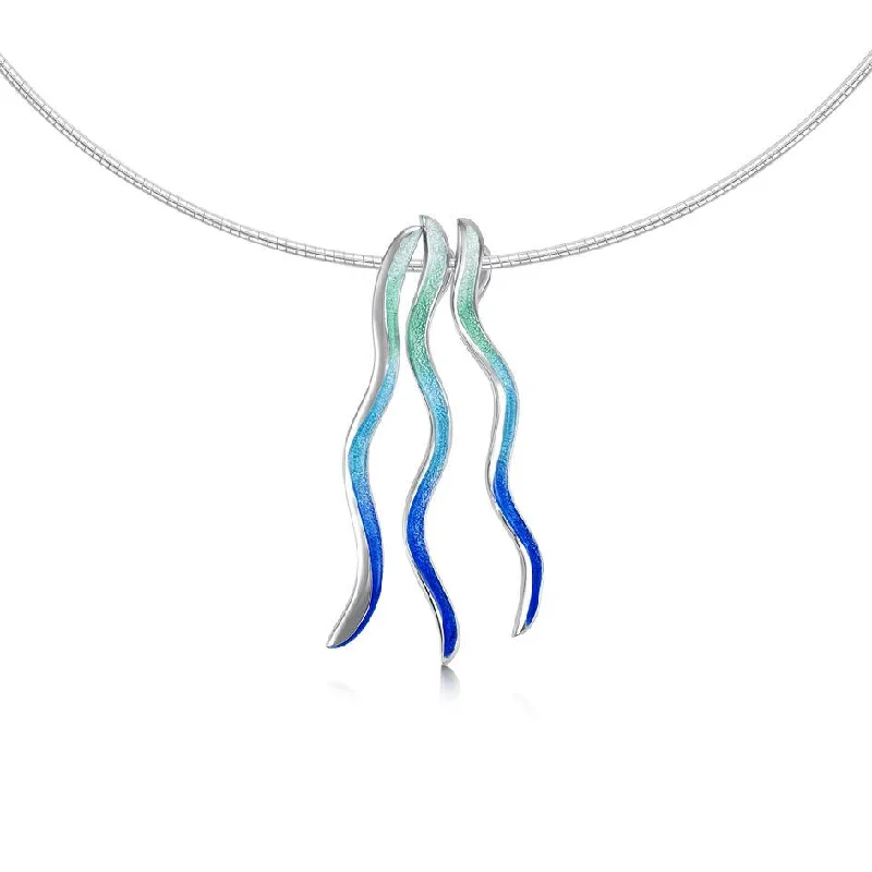 Handmade women's necklaces-Atlantic Swell Necklet - ENX171