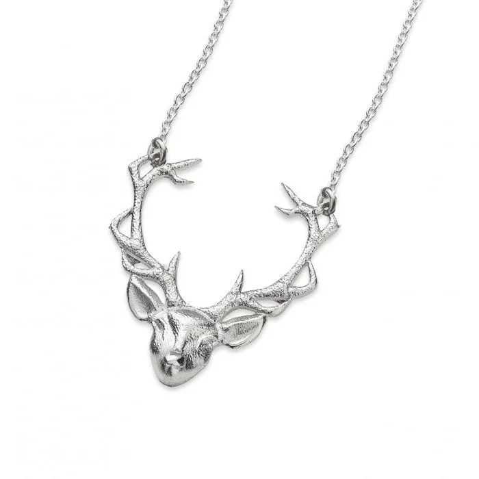 Women's astrology necklaces-Stag Necklace - NO363P