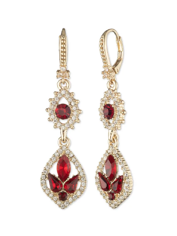 Women's bohemian earrings-Poised Midi Drop Earring