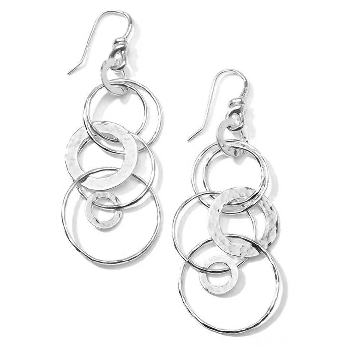 Women's cross earrings-Ippolita Classico Jet Set Sterling Silver Dangle Earrings