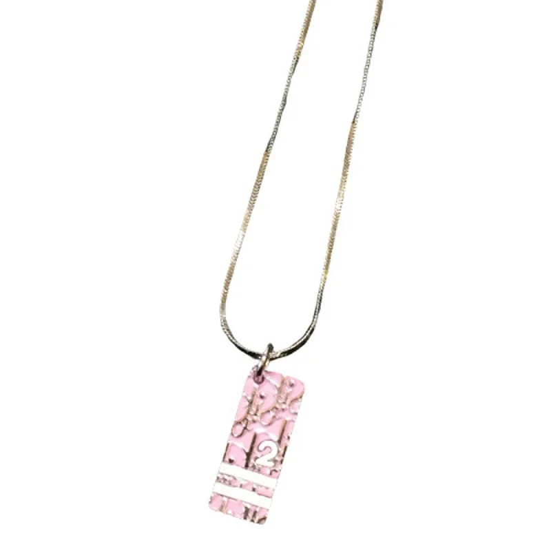 Women's pendant necklaces-Christian Dior Trotter pink  Necklace (Pre-Owned)