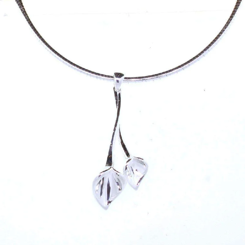 Women's Christmas necklaces-Silver Necklace -P6055