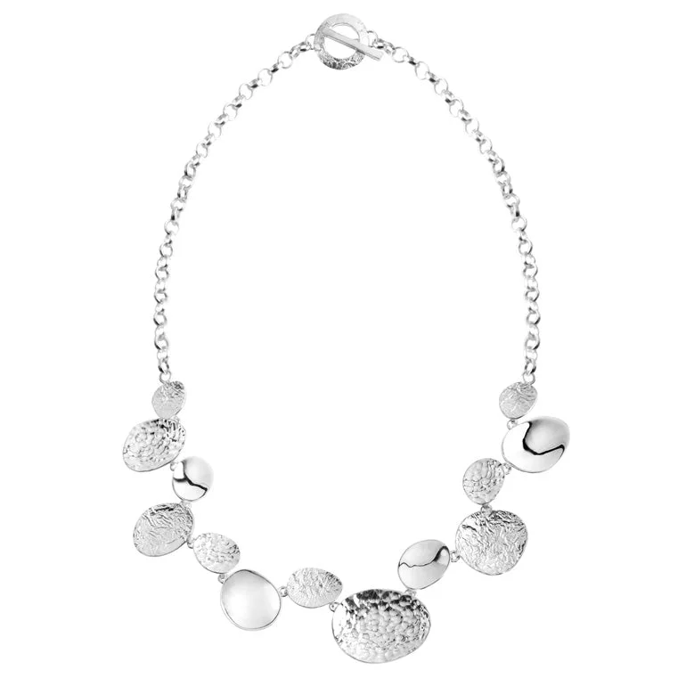 Women's gemstone necklaces-Chris Lewis Sterling Silver Contemporary Necklace - 29