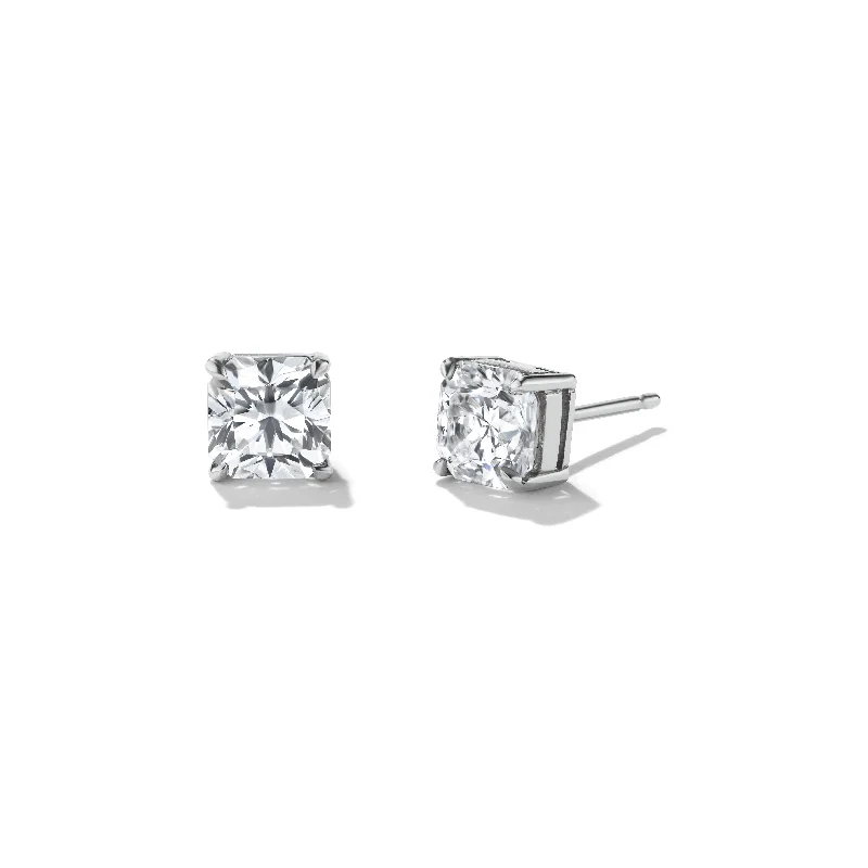 Women's hoop earrings-MONA Radiant Cut Diamond Studs 1.05CRT TTL