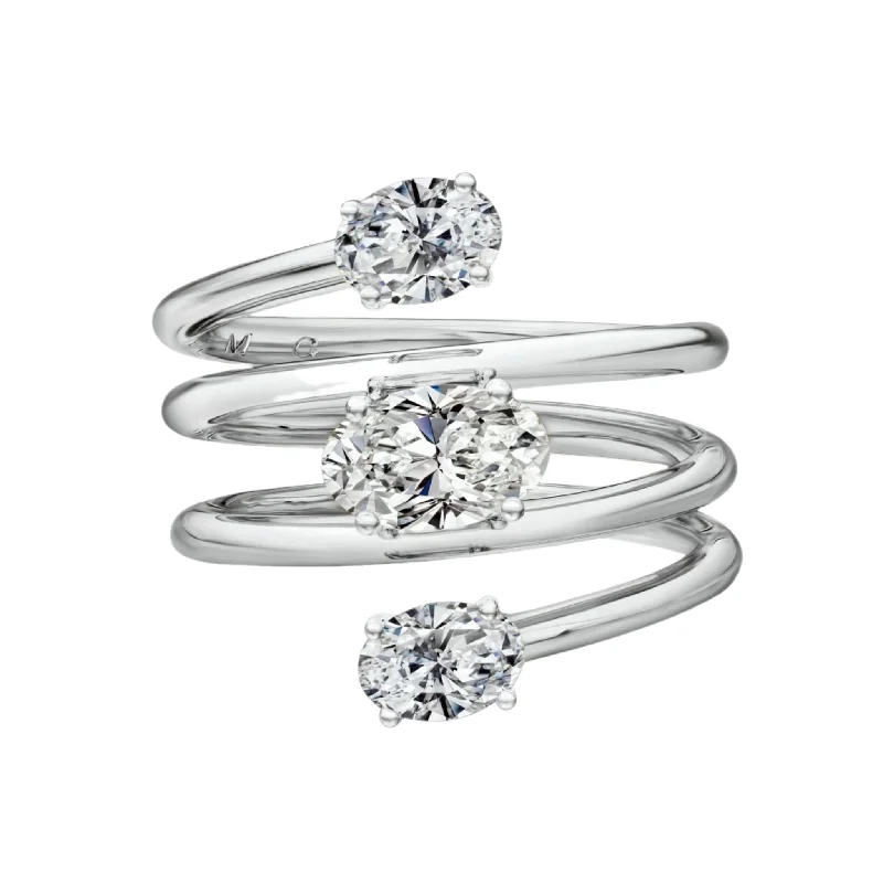 Women's stainless steel rings-Lab Diamond Fashion Ring