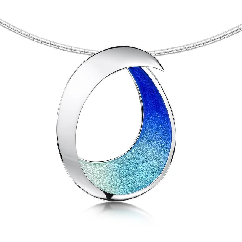 Women's platinum necklaces-Sea & Surf Necklace - ENXX237