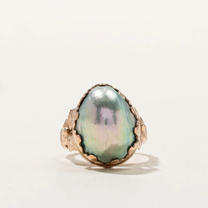 Women's jade rings-Baroque Pearl Ring | SZ 5 |