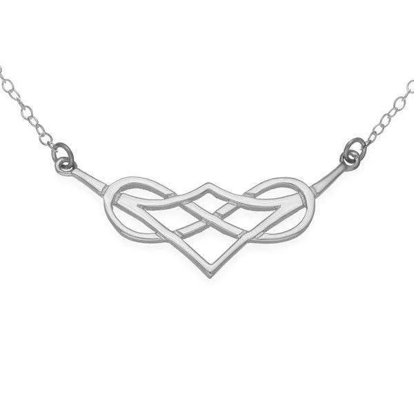 Custom women's necklaces-Sterling Silver or 9ct Gold Celtic Necklace - N37