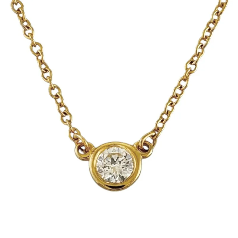 Women's moon phase necklaces-Tiffany  yellow  (18K) Necklace (Pre-Owned)