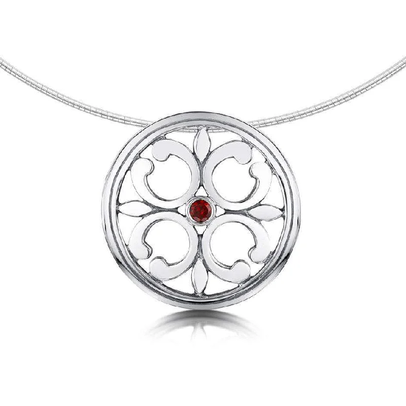 Women's elegant necklaces-Cathedral Silver Necklet - SNX21