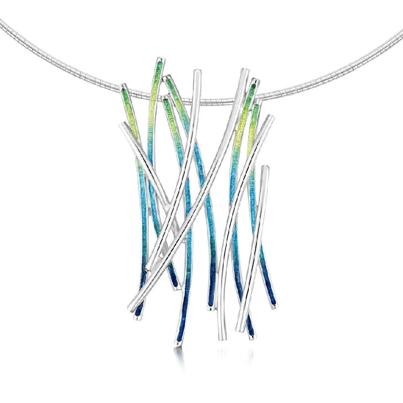 Women's holiday necklaces-Wild Grasses Necklet - ENXX186