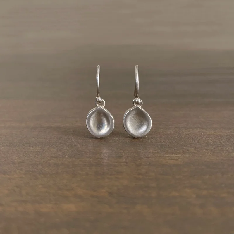 Women's ear cuffs-Silver Seed Earrings