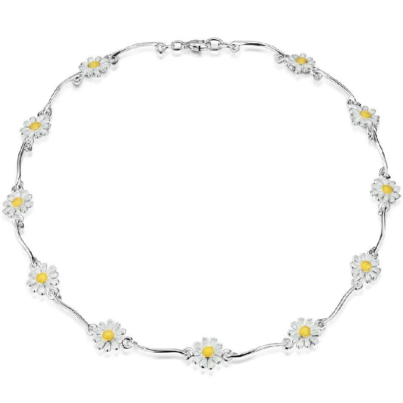 Women's bohemian necklaces-Daisies at Dawn Necklace - EN234