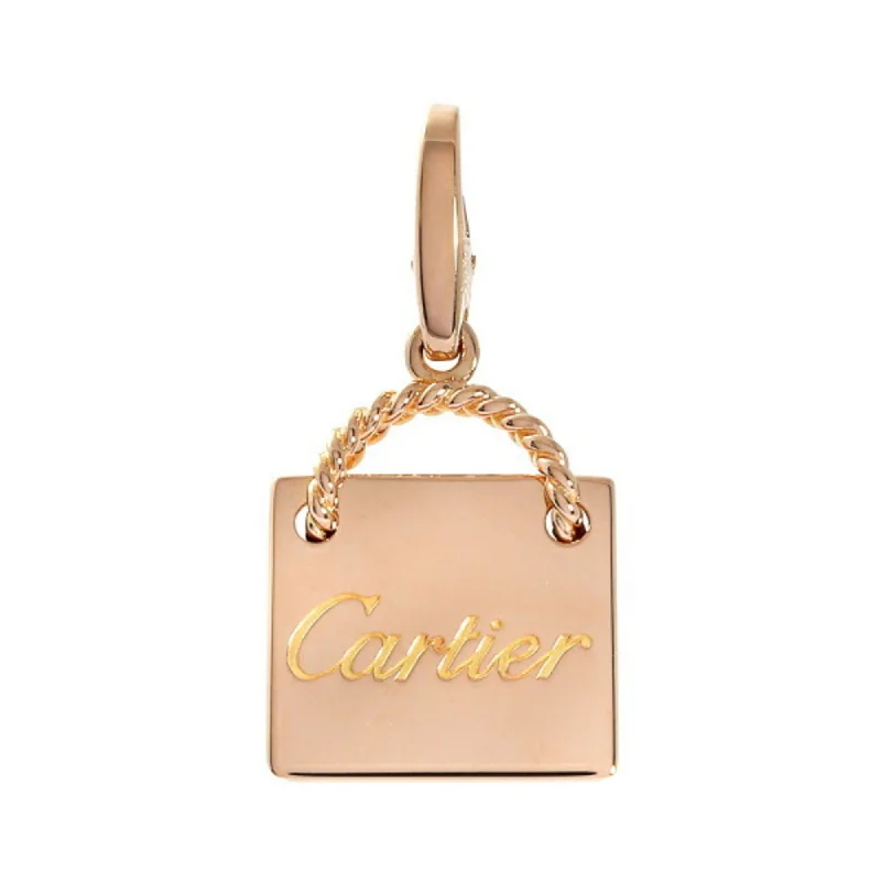 Women's silver necklaces-Cartier pink  (18K) Necklace Charm (Pre-Owned)