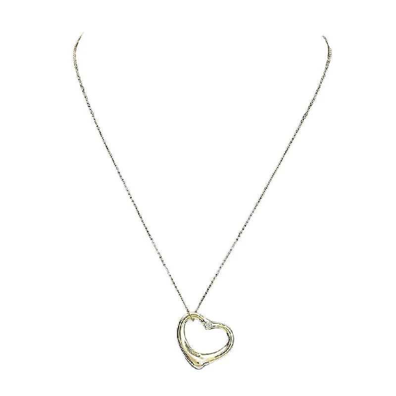 Women's celestial necklaces-Tiffany & Co Open Heart  yellow  Necklace Jewelry (Pre-Owned)