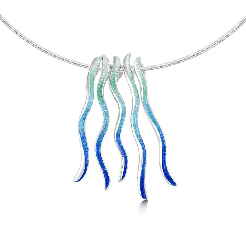 Women's stainless steel necklaces-Atlantic Swell Necklet - ENXX171