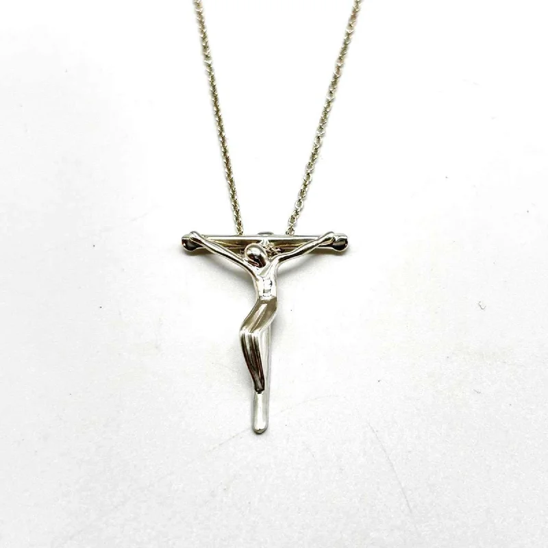 Designer women's necklaces-Tiffany Crucifix   925 Necklace (Pre-Owned)