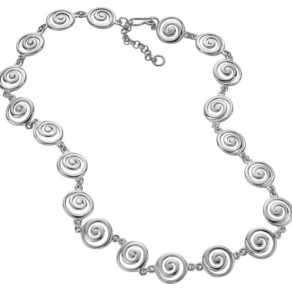 Women's ethical necklaces-Eorsa Full Celtic Swirl Necklet - P074