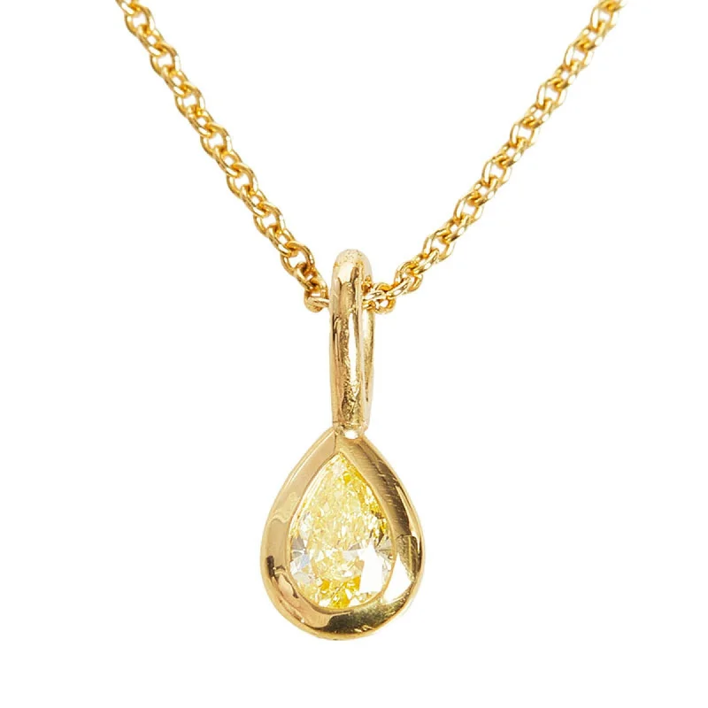 Women's crystal necklaces-Tiffany yellow  (18K) Necklace (Pre-Owned)