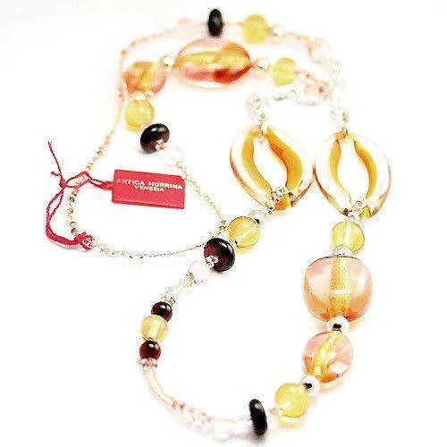 Women's wedding necklaces-Aleseo Glass Necklace C0705A