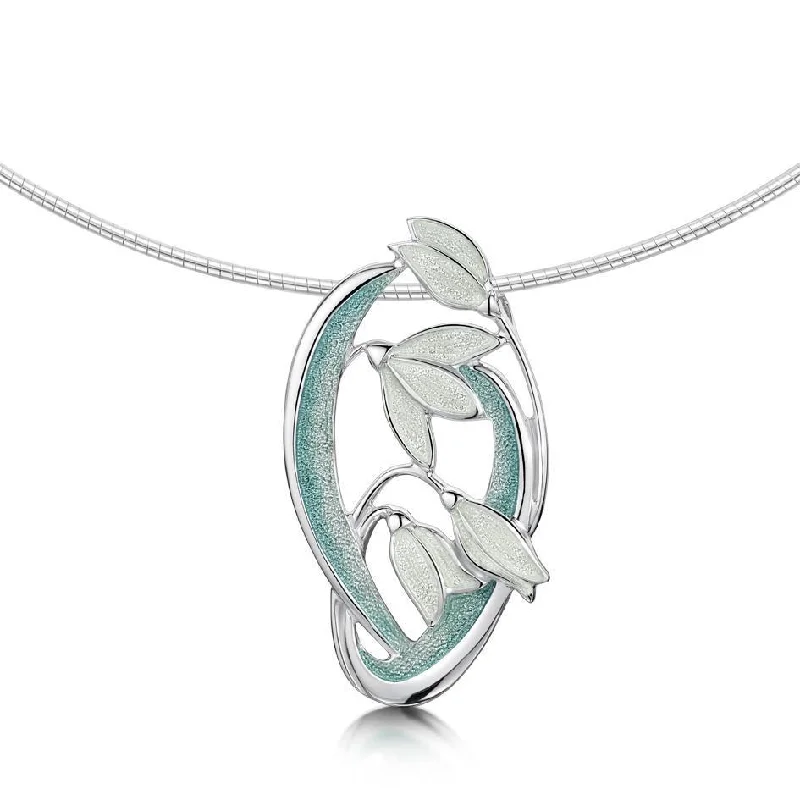 Women's sapphire necklaces-Snowdrop Necklet - ENX230