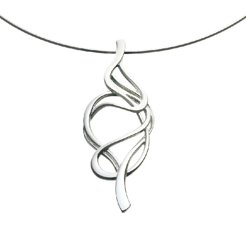 Women's silver necklaces-Tidal Necklet - NXX155