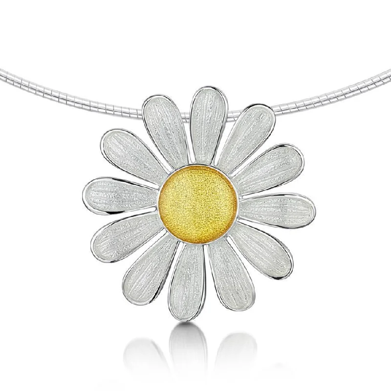 Women's gold-plated necklaces-Daisies at Dawn Necklet - ENXXX233