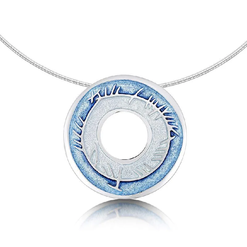 Women's symbolic necklaces-Skyran Sterling Silver Necklet - ENX100