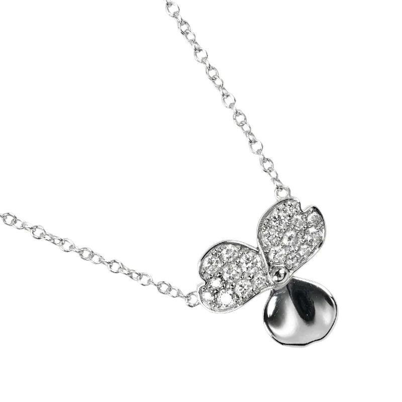 Women's bohemian necklaces-Tiffany Platinum 950 Necklace (Pre-Owned)