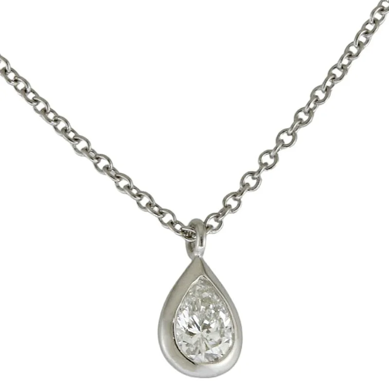 Women's name necklaces-Tiffany Platinum 950 Necklace (Pre-Owned)