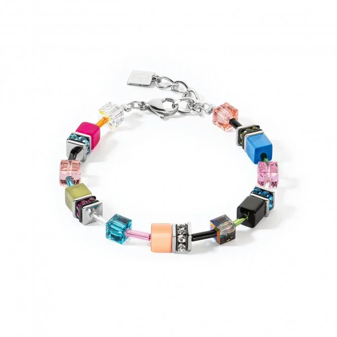 Women's anniversary bangles-GeoCUBE® Iconic Multicolour Fancy Bracelet 2838/30-1568