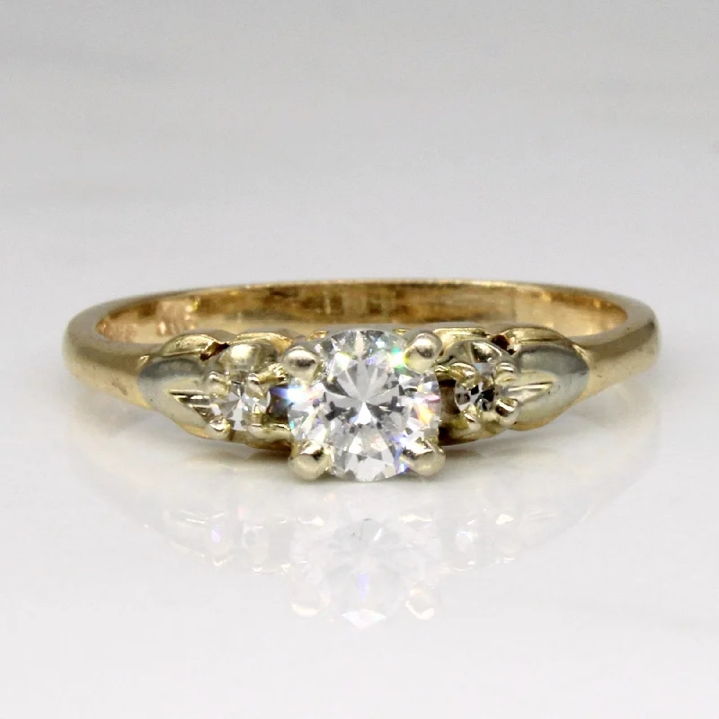 Women's diamond rings-'Birks' Diamond Engagement Ring | 0.40ctw | SZ 6.75 |