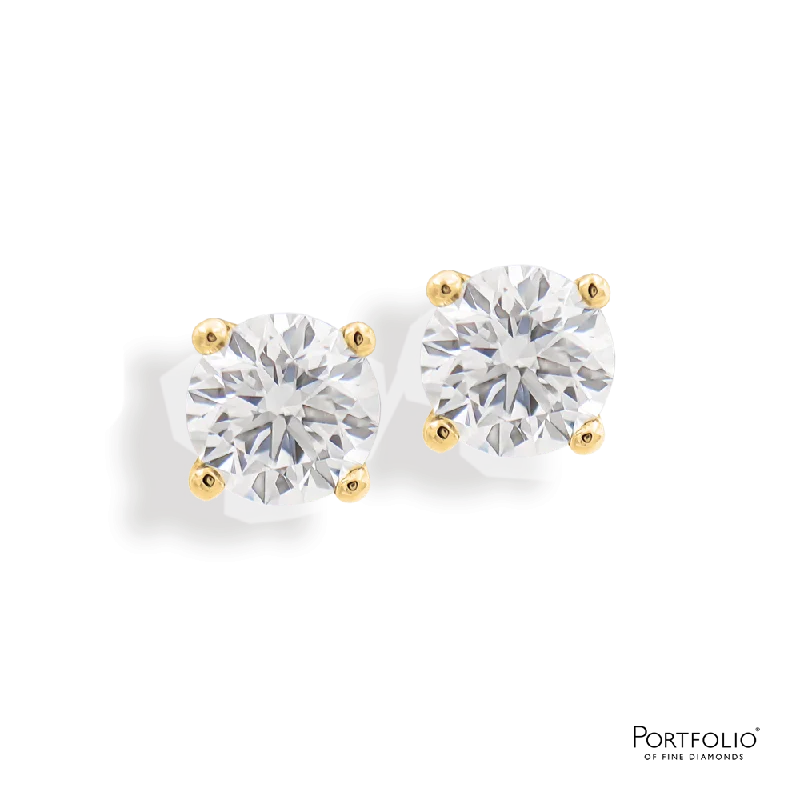 Women's limited edition rings-0.20ct Diamond Yellow Gold Earrings