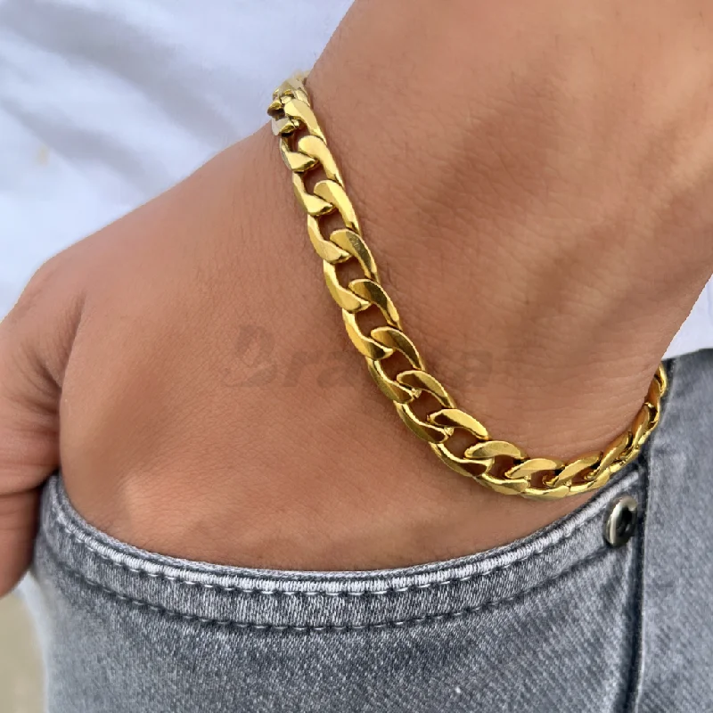 Women's charm bracelets-Minimalist Chain Bracelet For Men (8 Inch)