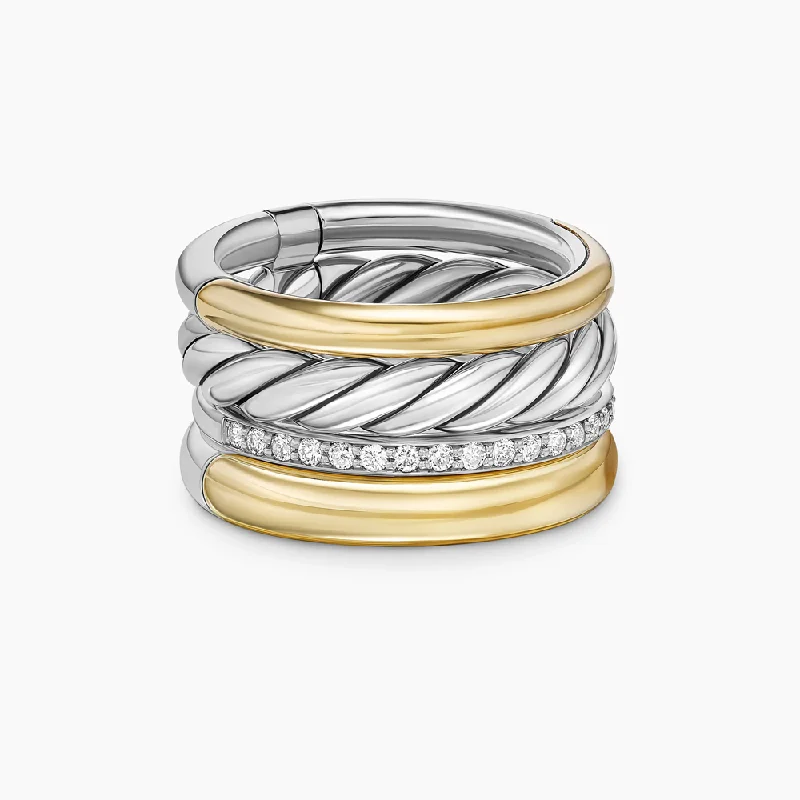 Women's eco-friendly rings-David Yurman DY Mercer™ Multi Row Ring