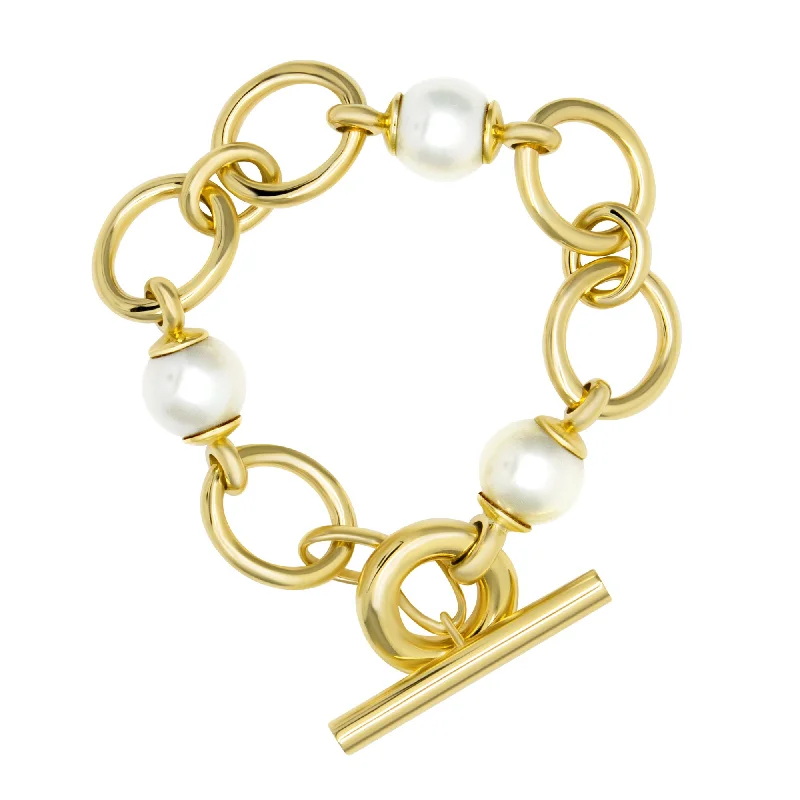 Women's gold bangles-Bracelet - Southsea Pearl (2406D)