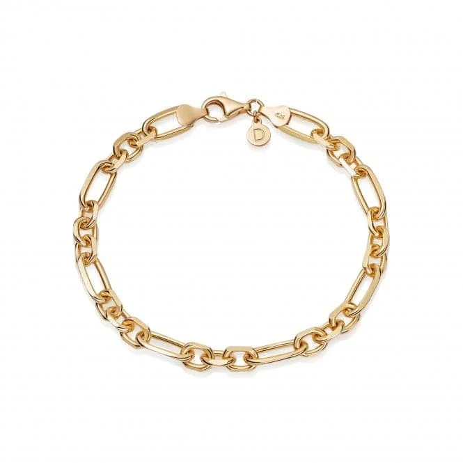 Women's gold-plated bangles-Magnus Chain 18ct Gold Plated Bracelet RBR04_GP