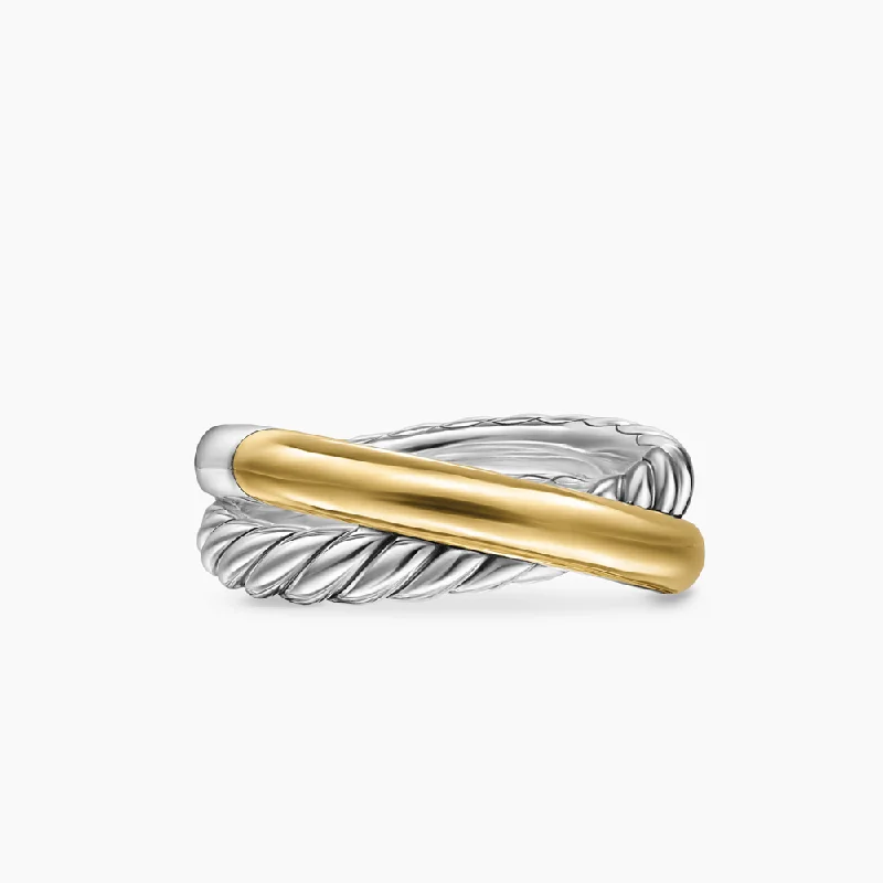 Women's sustainable rings-David Yurman Crossover Two Row Ring