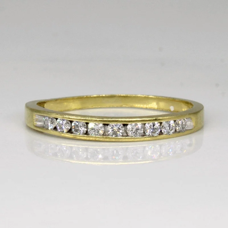 Women's sizeable rings-'Birks' Channel Set Diamond Ring | 0.18ctw | SZ 6.25 |