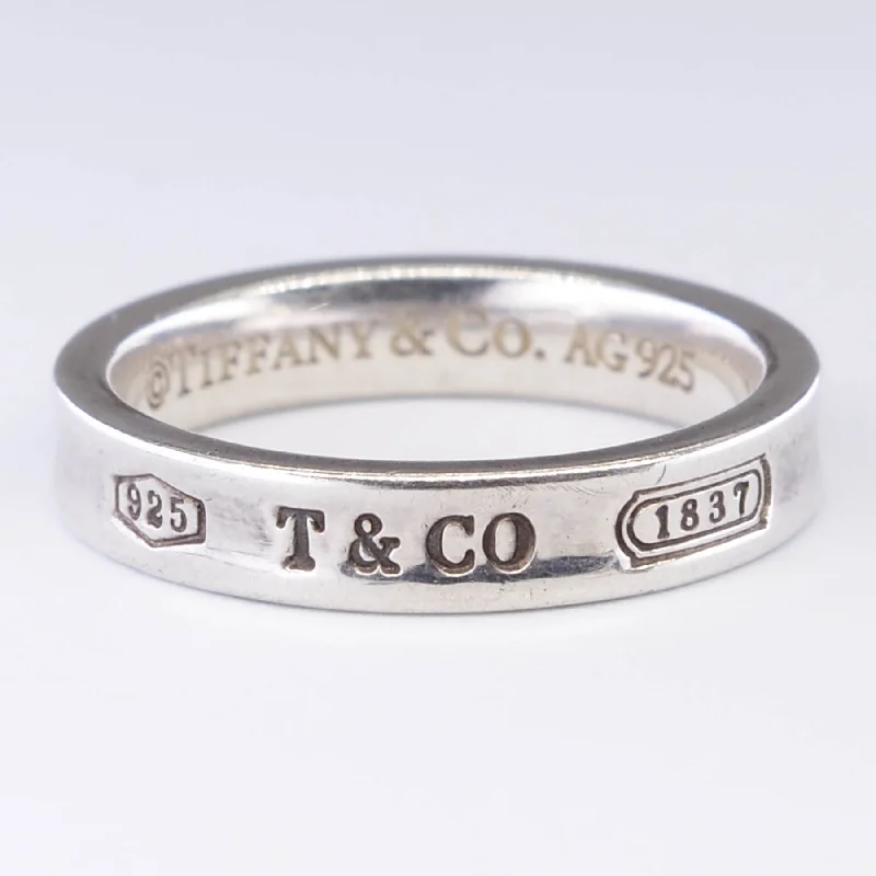 Women's silver rings-'Tiffany & Co.' 1837 Collection Sterling Silver Ring | SZ 7.5