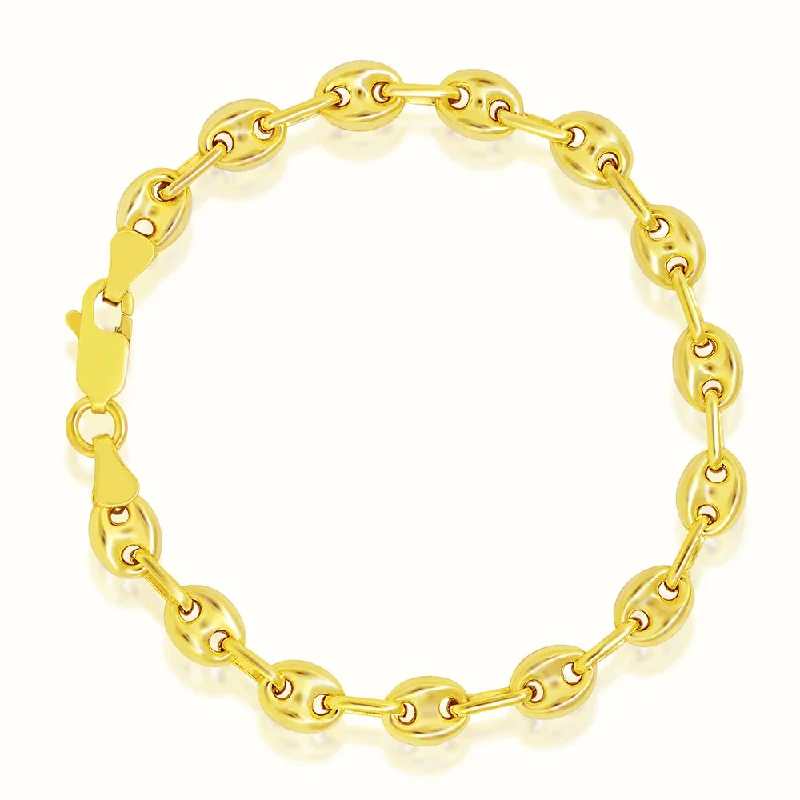 Women's charm bangles-Women's Vermeil Puff Bracelet V2