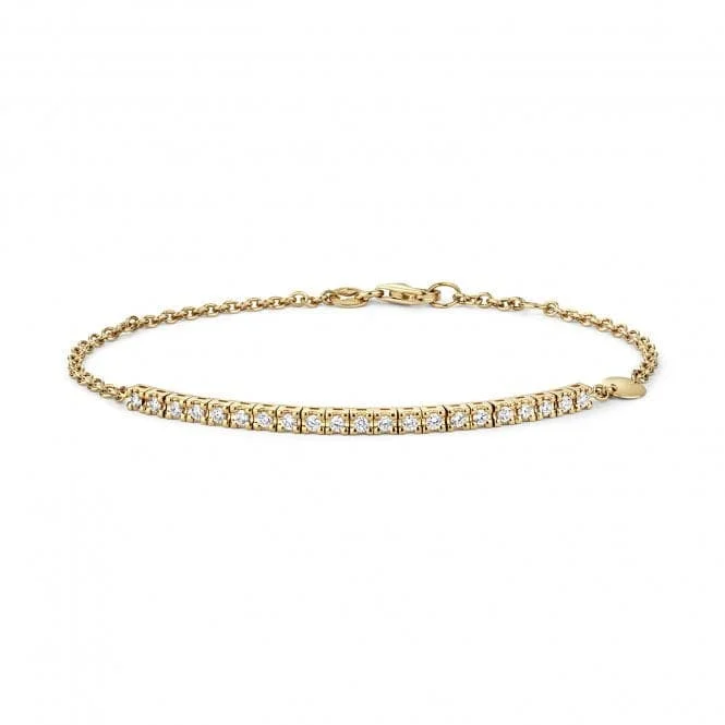 Women's limited edition bangles-Diamond Jewellery 18ct Gold Diamond Bracelet BDQ033